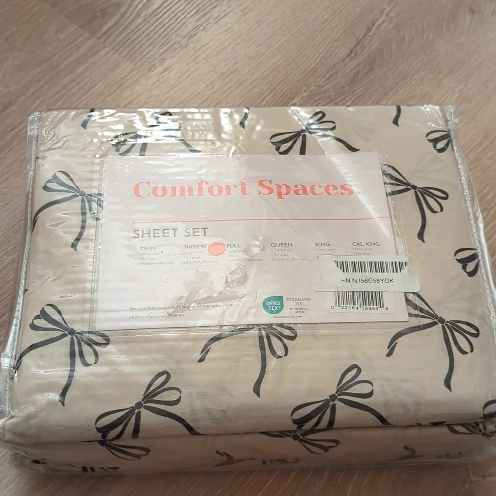Comfort Spaces 100% Cotton Sheets Full Breathable, Naturally Cool Cotton New